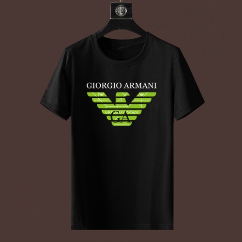 Wholesale Armani T-Shirts Short Sleeved For Unisex #1235207 $25.00 USD, Wholesale Quality Replica Armani T-Shirts