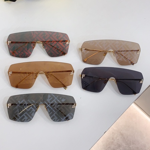 Replica Fendi AAA Quality Sunglasses #1235252 $45.00 USD for Wholesale