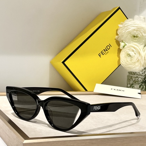 Wholesale Fendi AAA Quality Sunglasses #1235261 $60.00 USD, Wholesale Quality Replica Fendi AAA Quality Sunglasses