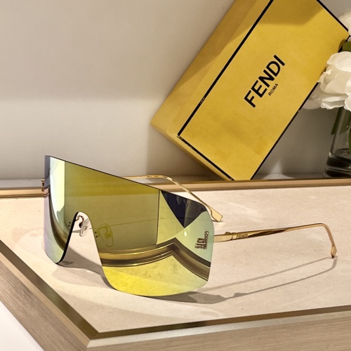 Wholesale Fendi AAA Quality Sunglasses #1235273 $60.00 USD, Wholesale Quality Replica Fendi AAA Quality Sunglasses