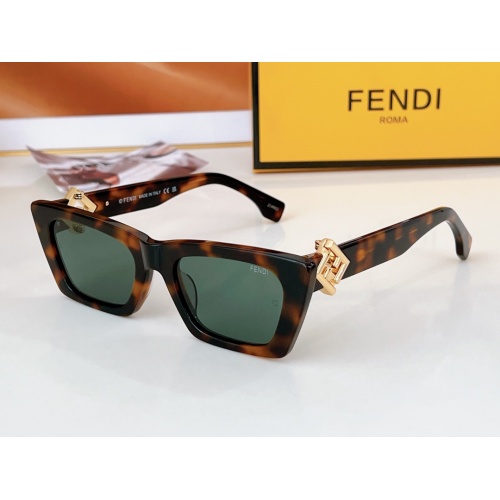 Wholesale Fendi AAA Quality Sunglasses #1235286 $64.00 USD, Wholesale Quality Replica Fendi AAA Quality Sunglasses