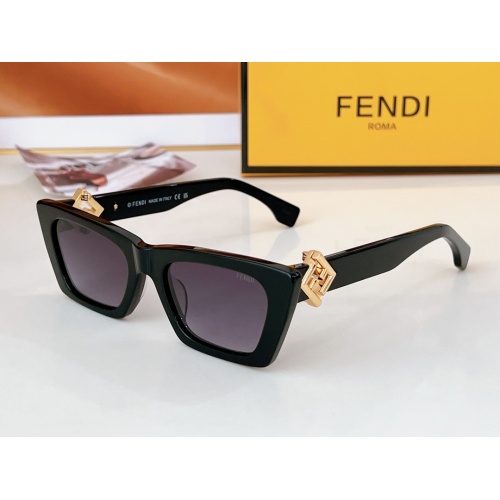 Wholesale Fendi AAA Quality Sunglasses #1235287 $64.00 USD, Wholesale Quality Replica Fendi AAA Quality Sunglasses