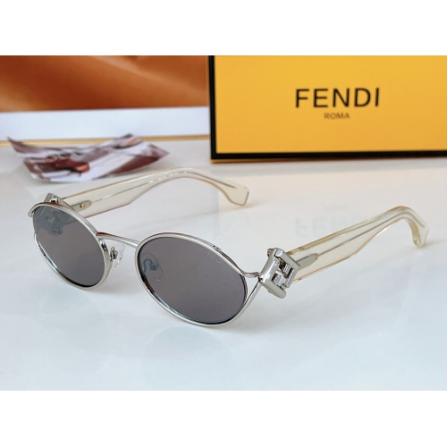 Wholesale Fendi AAA Quality Sunglasses #1235293 $64.00 USD, Wholesale Quality Replica Fendi AAA Quality Sunglasses