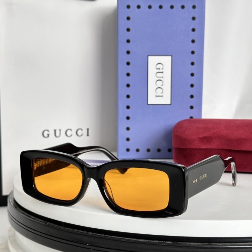 Wholesale Gucci AAA Quality Sunglasses #1235345 $48.00 USD, Wholesale Quality Replica Gucci AAA Quality Sunglasses