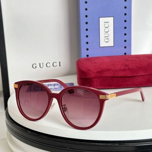 Wholesale Gucci AAA Quality Sunglasses #1235350 $52.00 USD, Wholesale Quality Replica Gucci AAA Quality Sunglasses