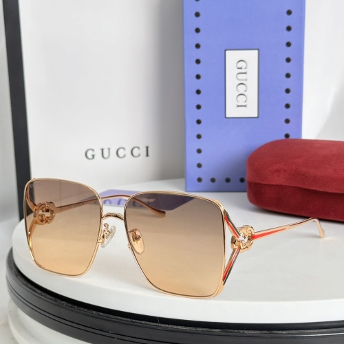 Wholesale Gucci AAA Quality Sunglasses #1235385 $64.00 USD, Wholesale Quality Replica Gucci AAA Quality Sunglasses