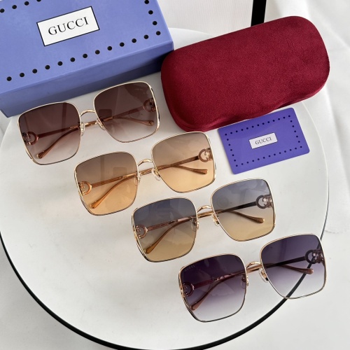 Replica Gucci AAA Quality Sunglasses #1235385 $64.00 USD for Wholesale