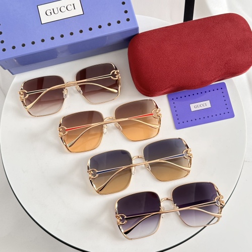 Replica Gucci AAA Quality Sunglasses #1235387 $64.00 USD for Wholesale