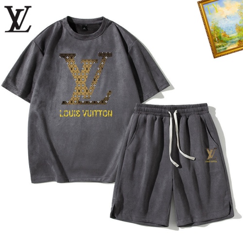 Wholesale Louis Vuitton LV Tracksuits Short Sleeved For Men #1235399 $48.00 USD, Wholesale Quality Replica Louis Vuitton LV Tracksuits