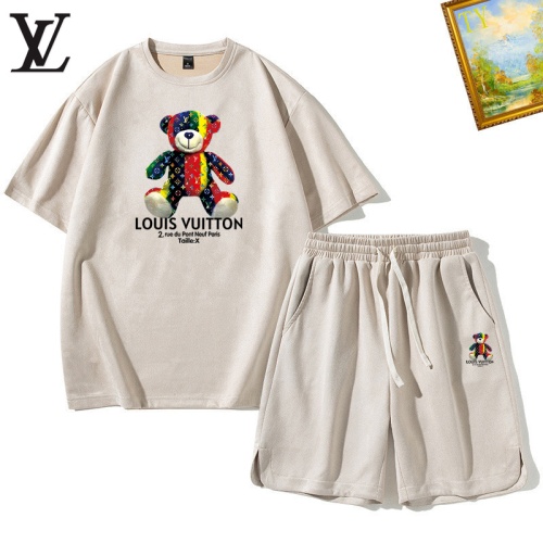 Wholesale Louis Vuitton LV Tracksuits Short Sleeved For Men #1235401 $48.00 USD, Wholesale Quality Replica Louis Vuitton LV Tracksuits