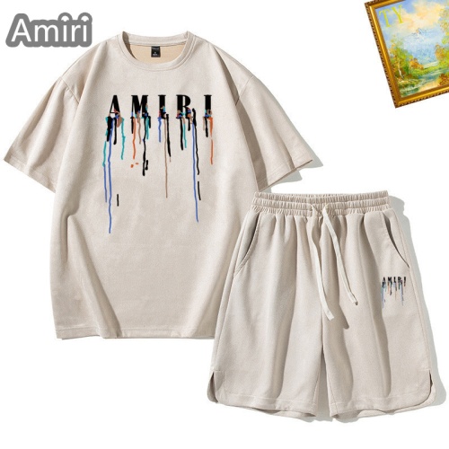 Wholesale Amiri Tracksuits Short Sleeved For Men #1235440 $48.00 USD, Wholesale Quality Replica Amiri Tracksuits