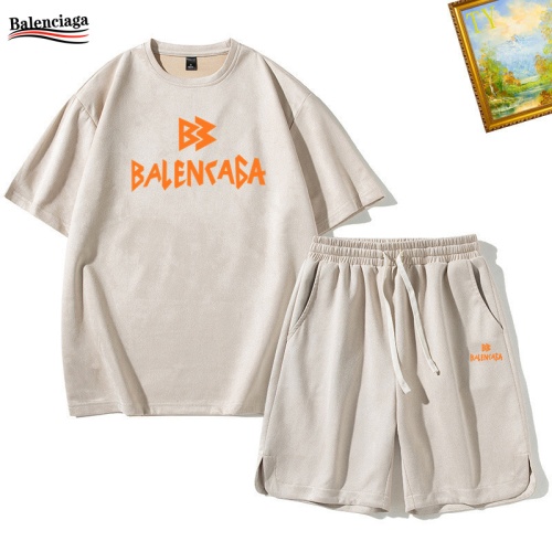 Wholesale Balenciaga Fashion Tracksuits Short Sleeved For Men #1235446 $48.00 USD, Wholesale Quality Replica Balenciaga Fashion Tracksuits