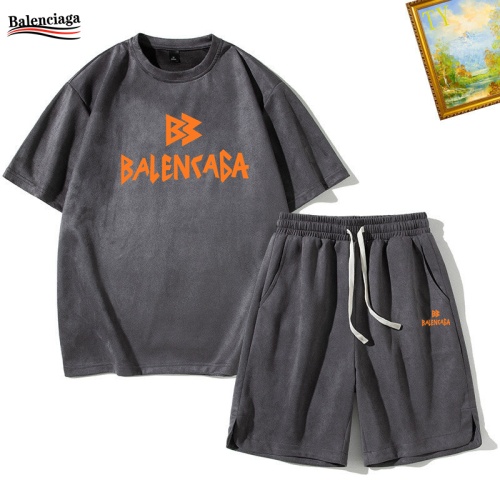 Wholesale Balenciaga Fashion Tracksuits Short Sleeved For Men #1235451 $48.00 USD, Wholesale Quality Replica Balenciaga Fashion Tracksuits