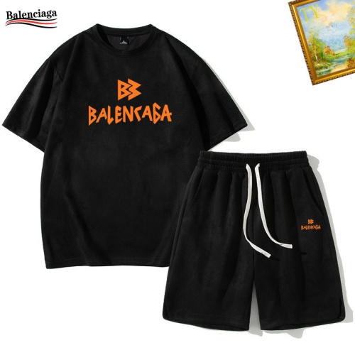 Wholesale Balenciaga Fashion Tracksuits Short Sleeved For Men #1235452 $48.00 USD, Wholesale Quality Replica Balenciaga Fashion Tracksuits