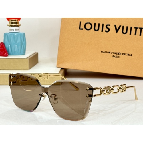 Wholesale Louis Vuitton AAA Quality Sunglasses #1235459 $60.00 USD, Wholesale Quality Replica Louis Vuitton AAA Quality Sunglasses