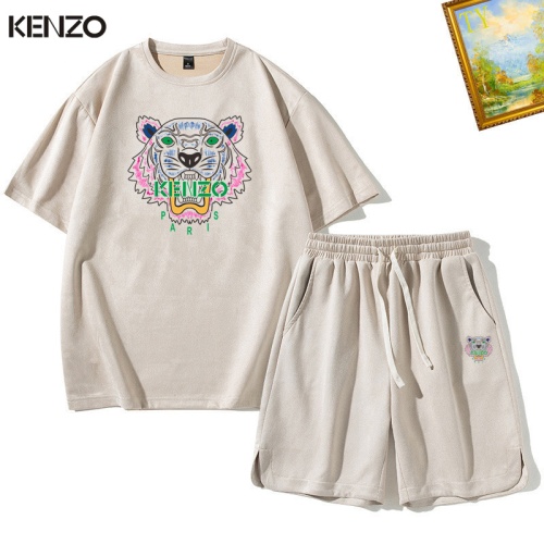 Wholesale Kenzo Tracksuits Short Sleeved For Men #1235466 $48.00 USD, Wholesale Quality Replica Kenzo Tracksuits