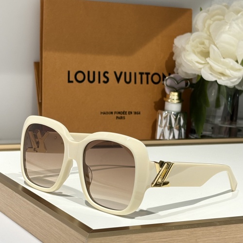 Wholesale Louis Vuitton AAA Quality Sunglasses #1235480 $64.00 USD, Wholesale Quality Replica Louis Vuitton AAA Quality Sunglasses