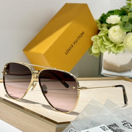 Wholesale Louis Vuitton AAA Quality Sunglasses #1235499 $68.00 USD, Wholesale Quality Replica Louis Vuitton AAA Quality Sunglasses