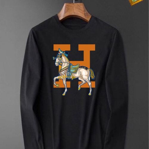 Wholesale Hermes T-Shirts Long Sleeved For Unisex #1235501 $34.00 USD, Wholesale Quality Replica Hermes T-Shirts