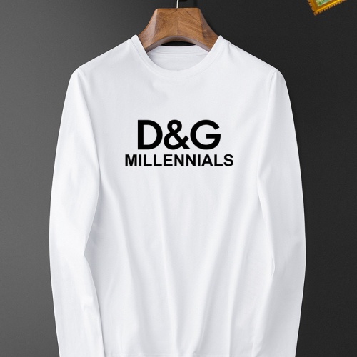 Wholesale Dolce &amp; Gabbana D&amp;G T-Shirts Long Sleeved For Unisex #1235508 $34.00 USD, Wholesale Quality Replica Dolce &amp; Gabbana D&amp;G T-Shirts