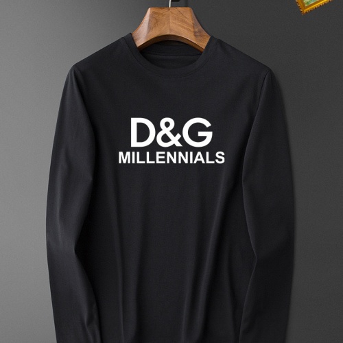 Wholesale Dolce &amp; Gabbana D&amp;G T-Shirts Long Sleeved For Unisex #1235509 $34.00 USD, Wholesale Quality Replica Dolce &amp; Gabbana D&amp;G T-Shirts