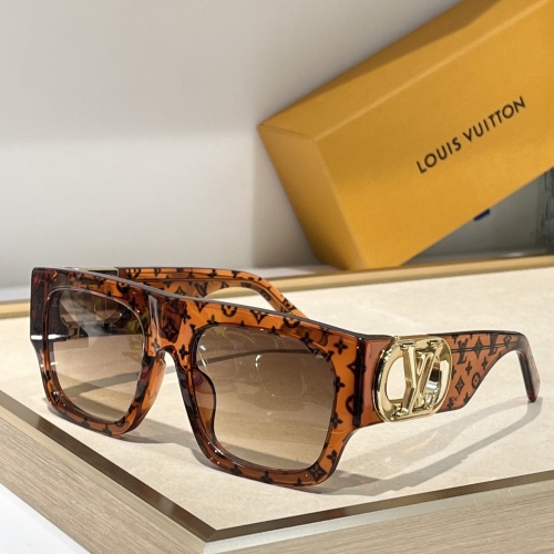 Wholesale Louis Vuitton AAA Quality Sunglasses #1235510 $80.00 USD, Wholesale Quality Replica Louis Vuitton AAA Quality Sunglasses