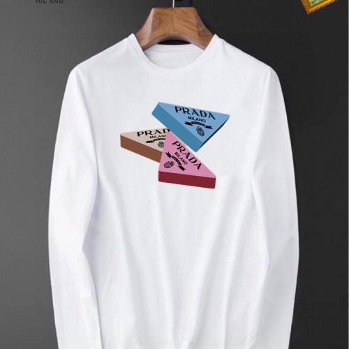 Wholesale Prada T-Shirts Long Sleeved For Unisex #1235556 $34.00 USD, Wholesale Quality Replica Prada T-Shirts