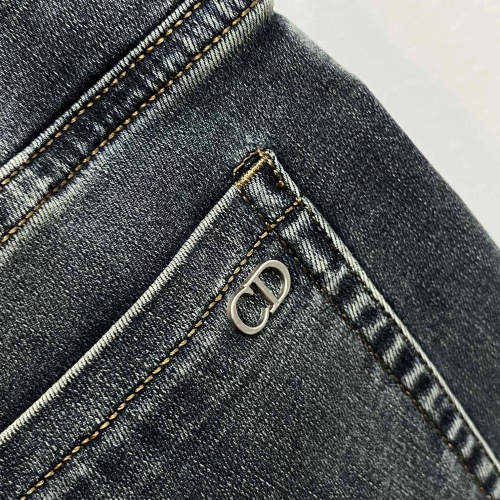 Replica Christian Dior Jeans For Men #1235571 $82.00 USD for Wholesale