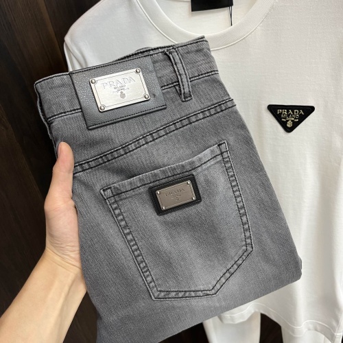 Wholesale Prada Jeans For Men #1235572 $82.00 USD, Wholesale Quality Replica Prada Jeans