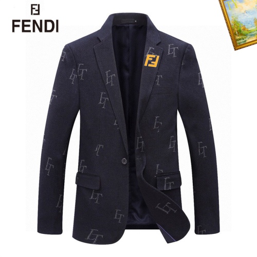 Wholesale Fendi Jackets Long Sleeved For Men #1235671 $68.00 USD, Wholesale Quality Replica Fendi Jackets