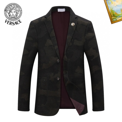 Wholesale Versace Jackets Long Sleeved For Men #1235696 $68.00 USD, Wholesale Quality Replica Versace Jackets