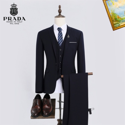 Wholesale Prada Tracksuits Long Sleeved For Men #1235724 $92.00 USD, Wholesale Quality Replica Prada Tracksuits