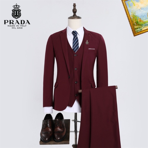 Wholesale Prada Tracksuits Long Sleeved For Men #1235726 $92.00 USD, Wholesale Quality Replica Prada Tracksuits