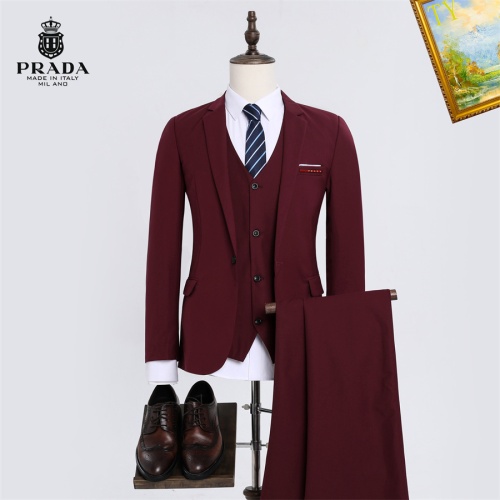 Wholesale Prada Tracksuits Long Sleeved For Men #1235833 $92.00 USD, Wholesale Quality Replica Prada Tracksuits