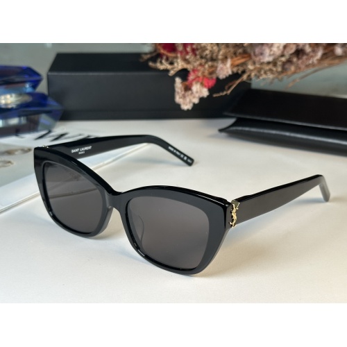 Wholesale Yves Saint Laurent YSL AAA Quality Sunglasses #1235844 $52.00 USD, Wholesale Quality Replica Yves Saint Laurent YSL AAA Quality Sunglasses