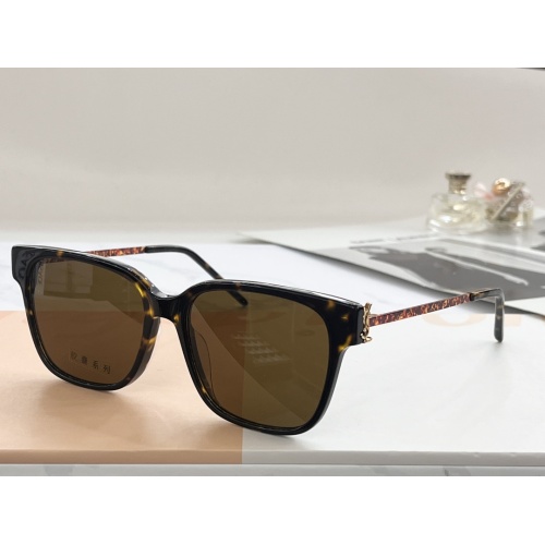 Wholesale Yves Saint Laurent YSL AAA Quality Sunglasses #1235854 $60.00 USD, Wholesale Quality Replica Yves Saint Laurent YSL AAA Quality Sunglasses