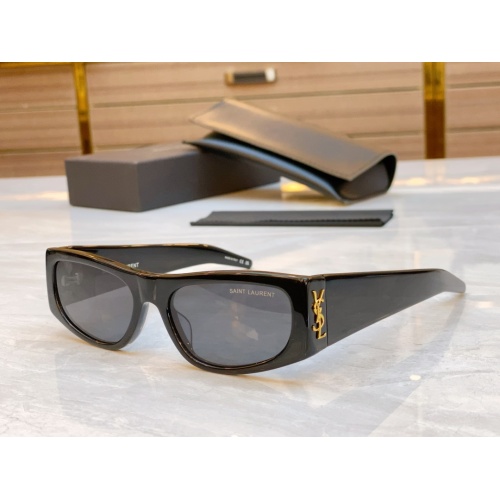 Wholesale Yves Saint Laurent YSL AAA Quality Sunglasses #1235865 $60.00 USD, Wholesale Quality Replica Yves Saint Laurent YSL AAA Quality Sunglasses