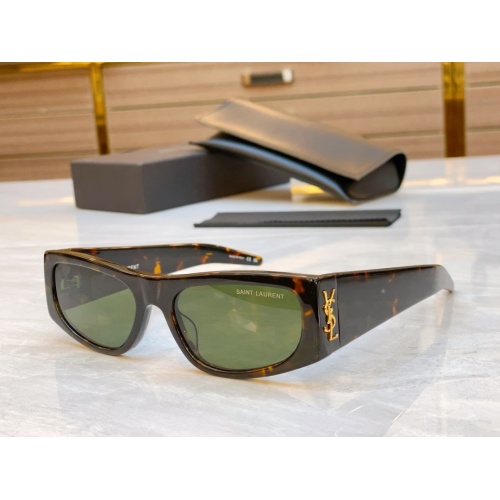 Wholesale Yves Saint Laurent YSL AAA Quality Sunglasses #1235867 $60.00 USD, Wholesale Quality Replica Yves Saint Laurent YSL AAA Quality Sunglasses