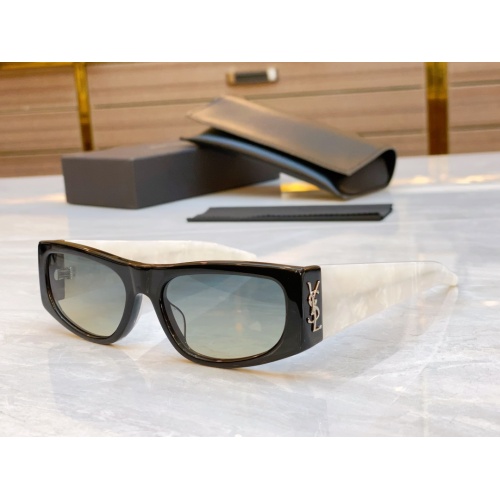 Wholesale Yves Saint Laurent YSL AAA Quality Sunglasses #1235868 $60.00 USD, Wholesale Quality Replica Yves Saint Laurent YSL AAA Quality Sunglasses