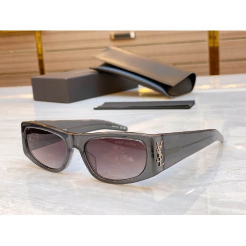 Wholesale Yves Saint Laurent YSL AAA Quality Sunglasses #1235870 $60.00 USD, Wholesale Quality Replica Yves Saint Laurent YSL AAA Quality Sunglasses