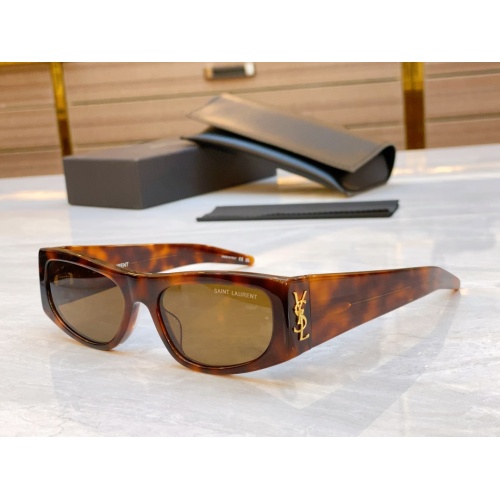 Wholesale Yves Saint Laurent YSL AAA Quality Sunglasses #1235871 $60.00 USD, Wholesale Quality Replica Yves Saint Laurent YSL AAA Quality Sunglasses