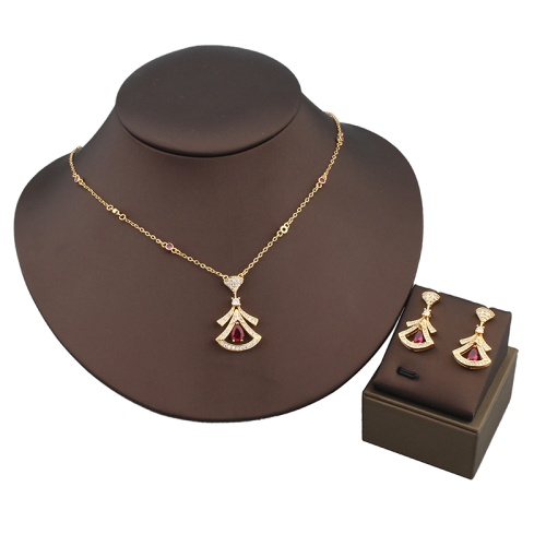 Wholesale Bvlgari Jewelry Set For Women #1236166 $88.00 USD, Wholesale Quality Replica Bvlgari Jewelry Set