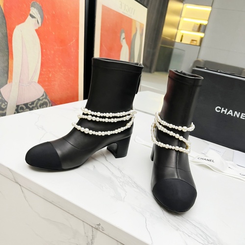 Replica Chanel Boots For Women #1236179 $125.00 USD for Wholesale