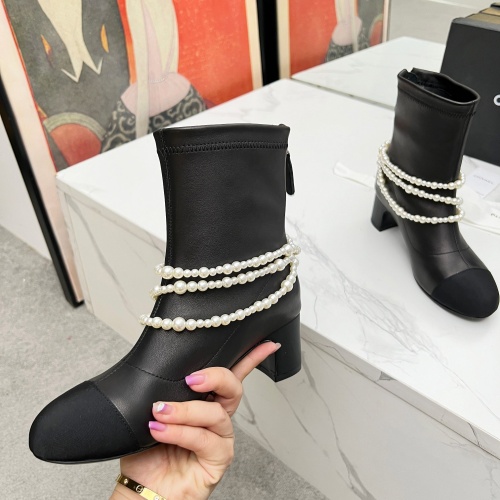 Replica Chanel Boots For Women #1236179 $125.00 USD for Wholesale