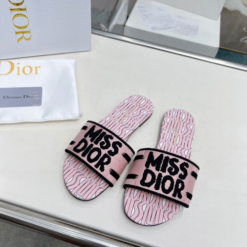 Wholesale Christian Dior Slippers For Women #1236180 $76.00 USD, Wholesale Quality Replica Christian Dior Slippers