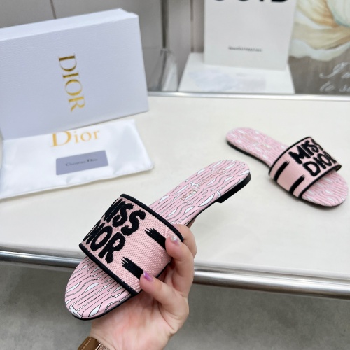 Replica Christian Dior Slippers For Women #1236180 $76.00 USD for Wholesale