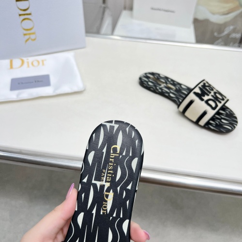 Replica Christian Dior Slippers For Women #1236183 $76.00 USD for Wholesale