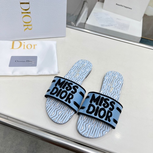 Wholesale Christian Dior Slippers For Women #1236185 $76.00 USD, Wholesale Quality Replica Christian Dior Slippers