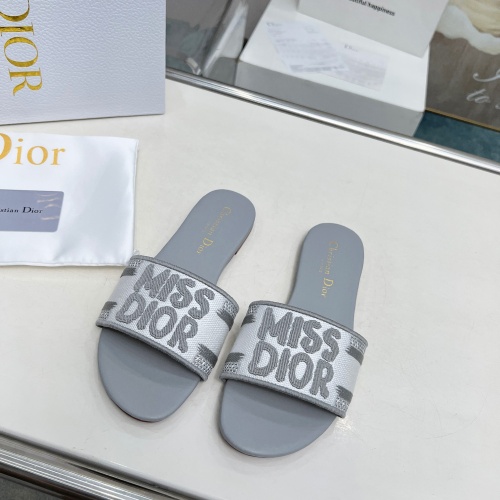 Wholesale Christian Dior Slippers For Women #1236190 $76.00 USD, Wholesale Quality Replica Christian Dior Slippers