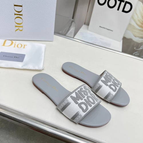 Replica Christian Dior Slippers For Women #1236190 $76.00 USD for Wholesale